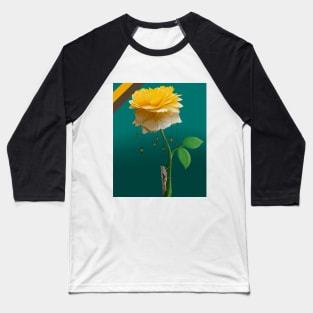 Yellow Rose and Brown Locust Baseball T-Shirt